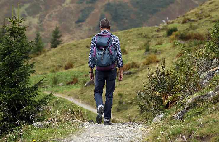 Un sentiero in montagna