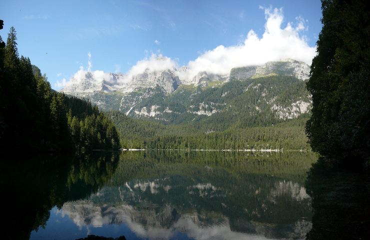 Il lago di Tovel in Val di Non