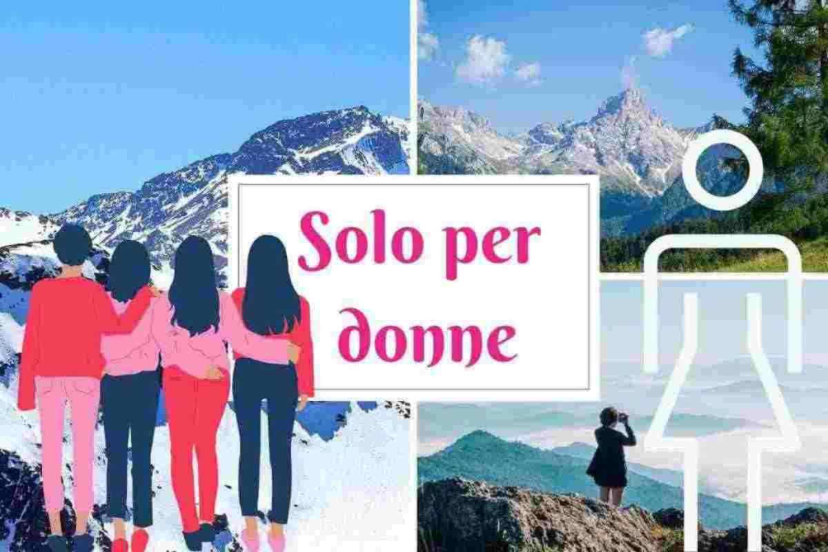 Progetto in montagna solo per donne