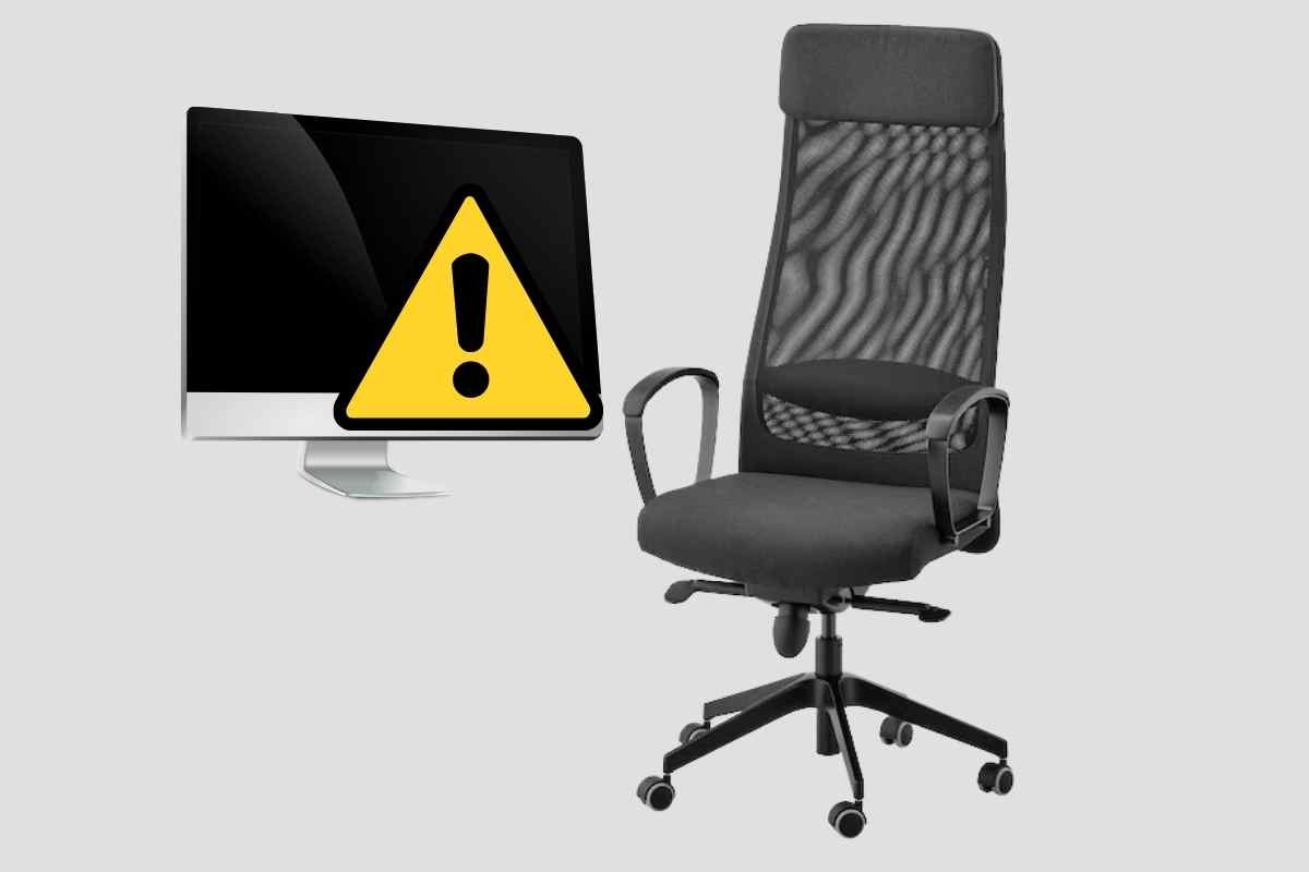 Sedia Ikea, pericolo per il computer