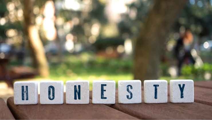 Risposte test visivo sull'onestà