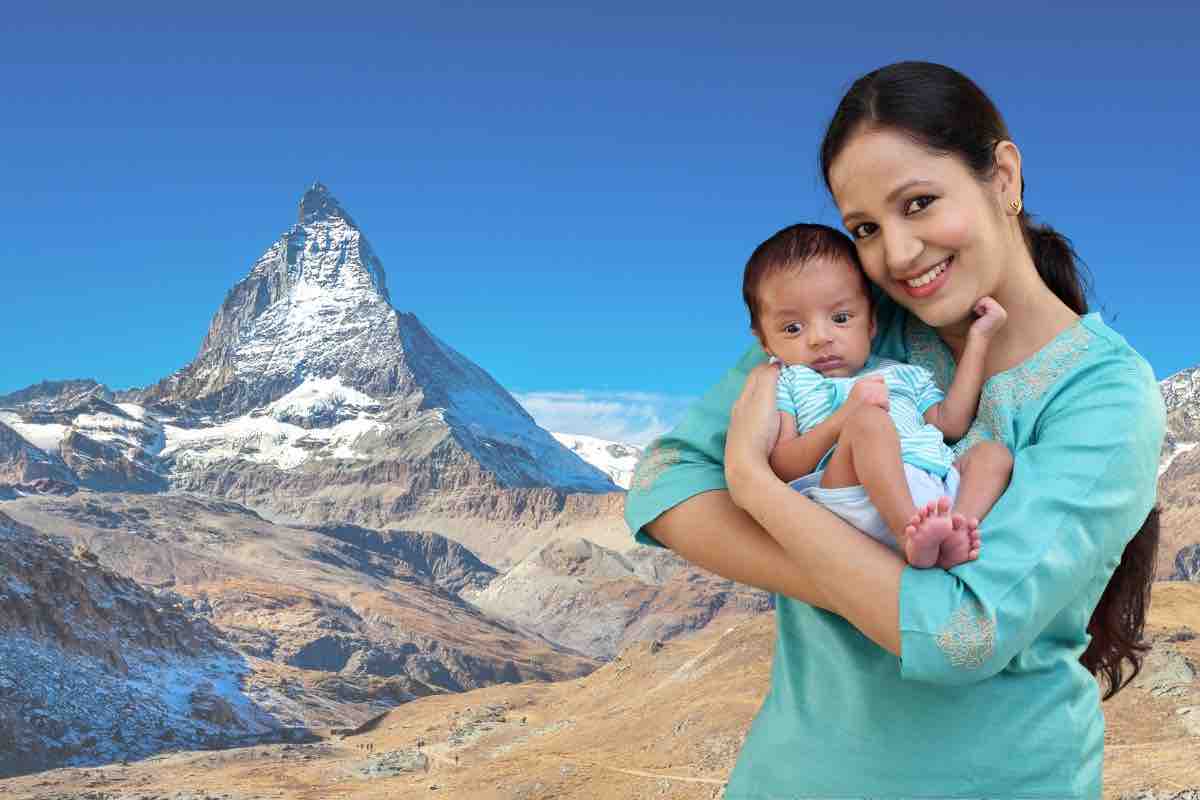 i neonati possono andare in montagna?