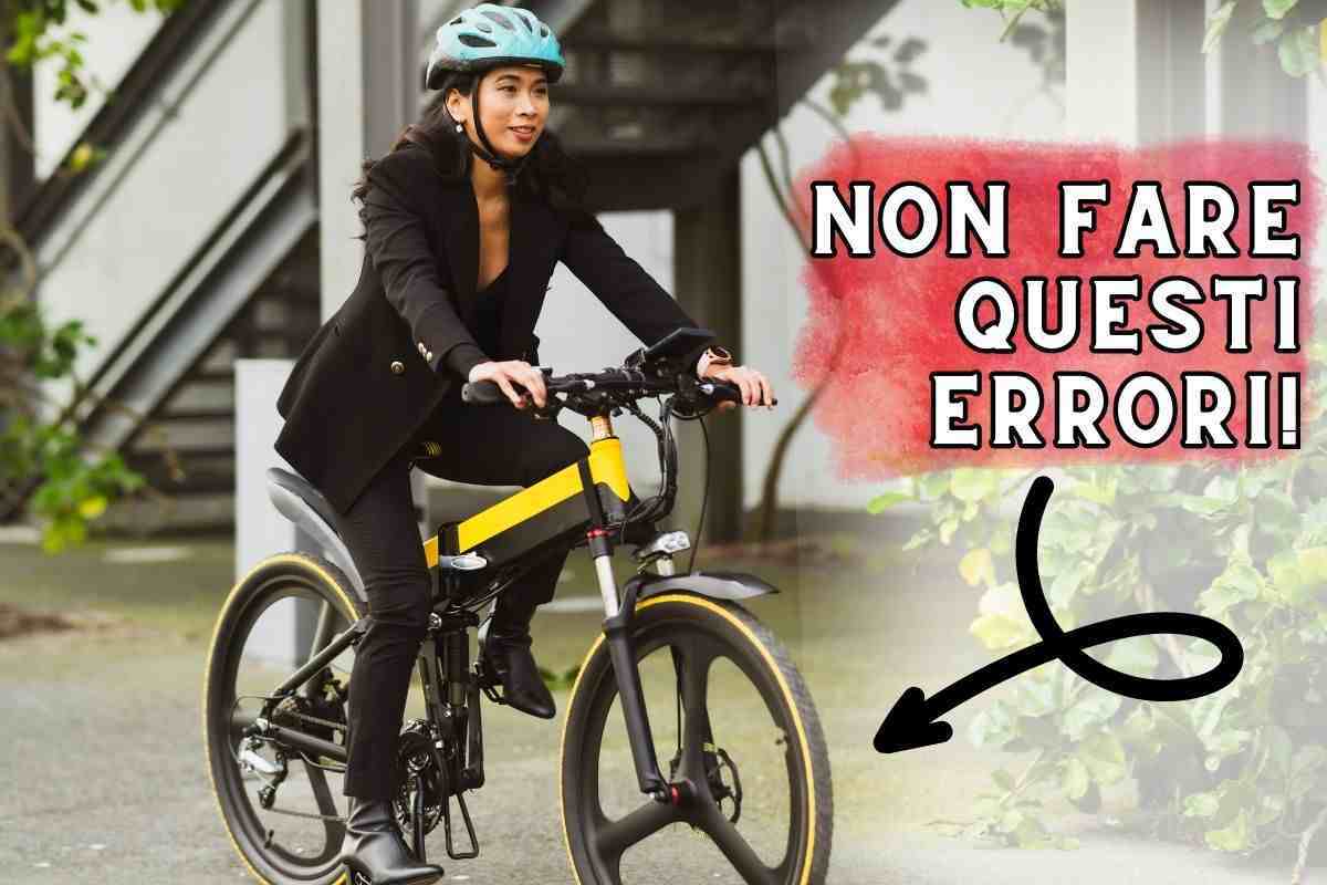 5 errori da evitare bici elettrica