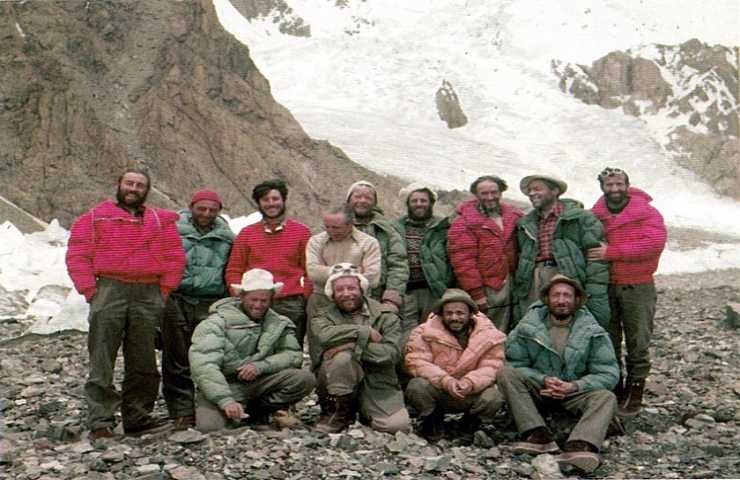 Walter Bonatti e gli altri membri della spedizione italiana sul K2 del 1954