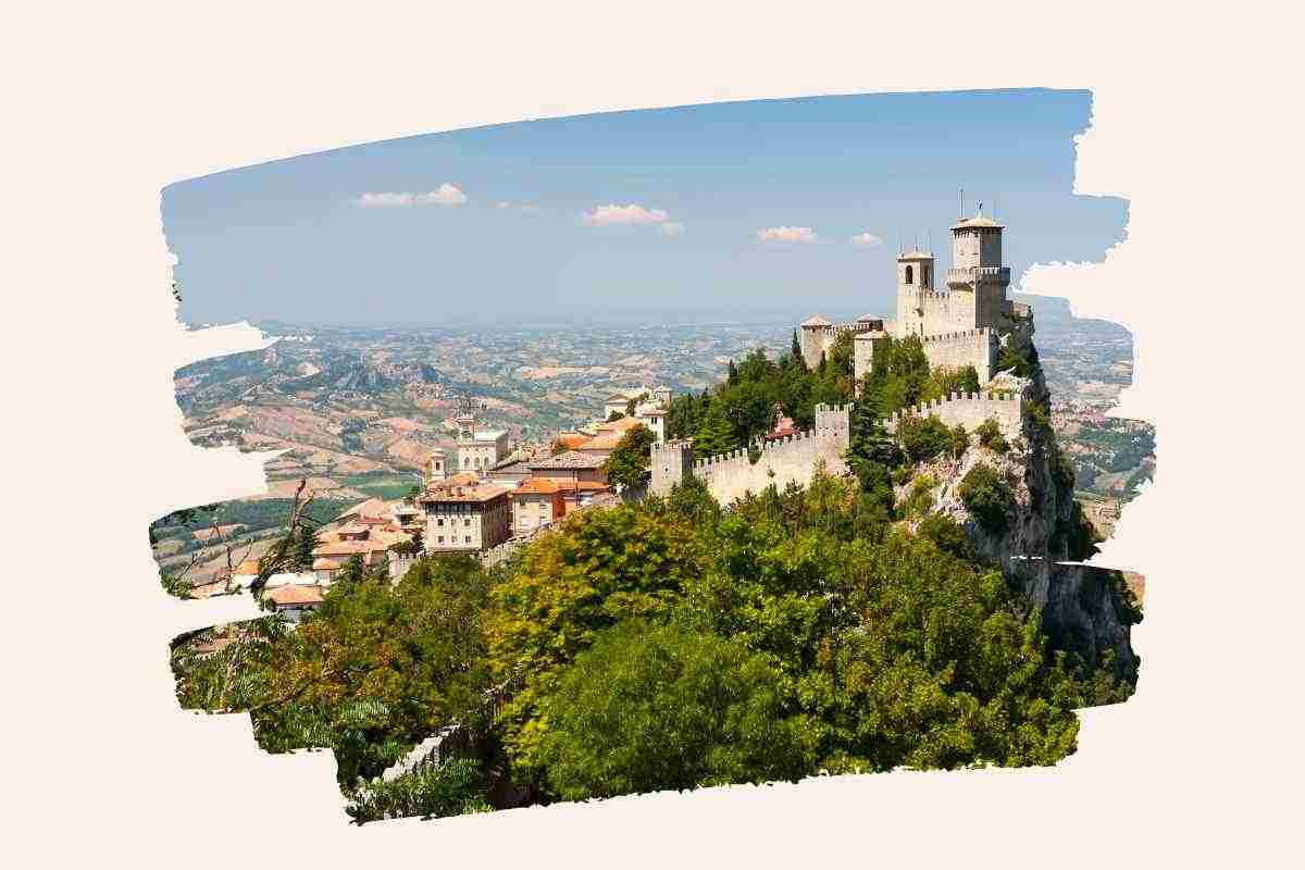 San Marino il sentiero per fare trekking 