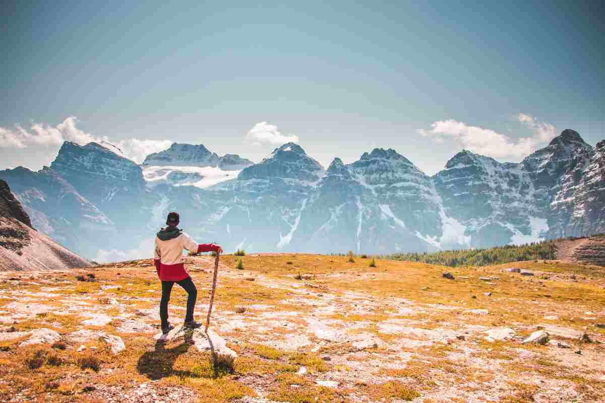 con un bastone puoi orientarti in montagna, ecco come