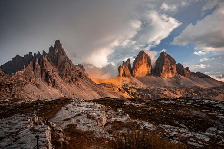 Temporale in arrivo sulle Dolomiti