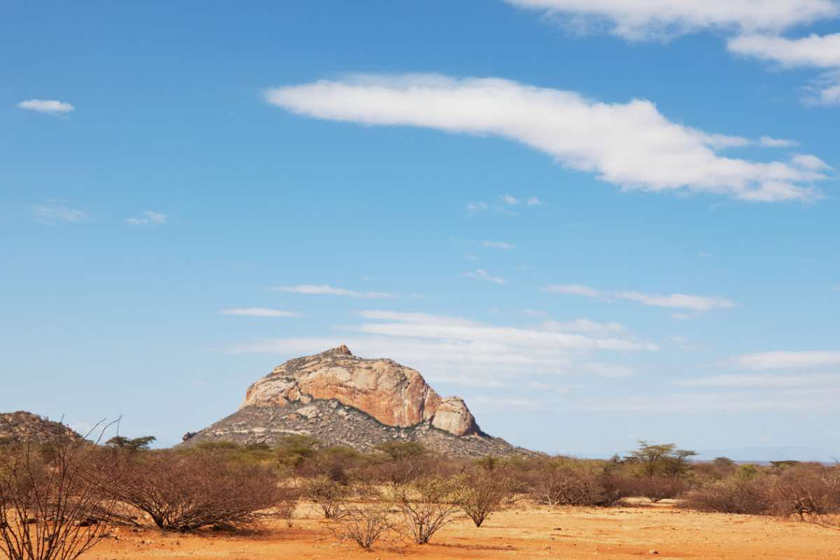 Giornata tersa in un paesaggio africano