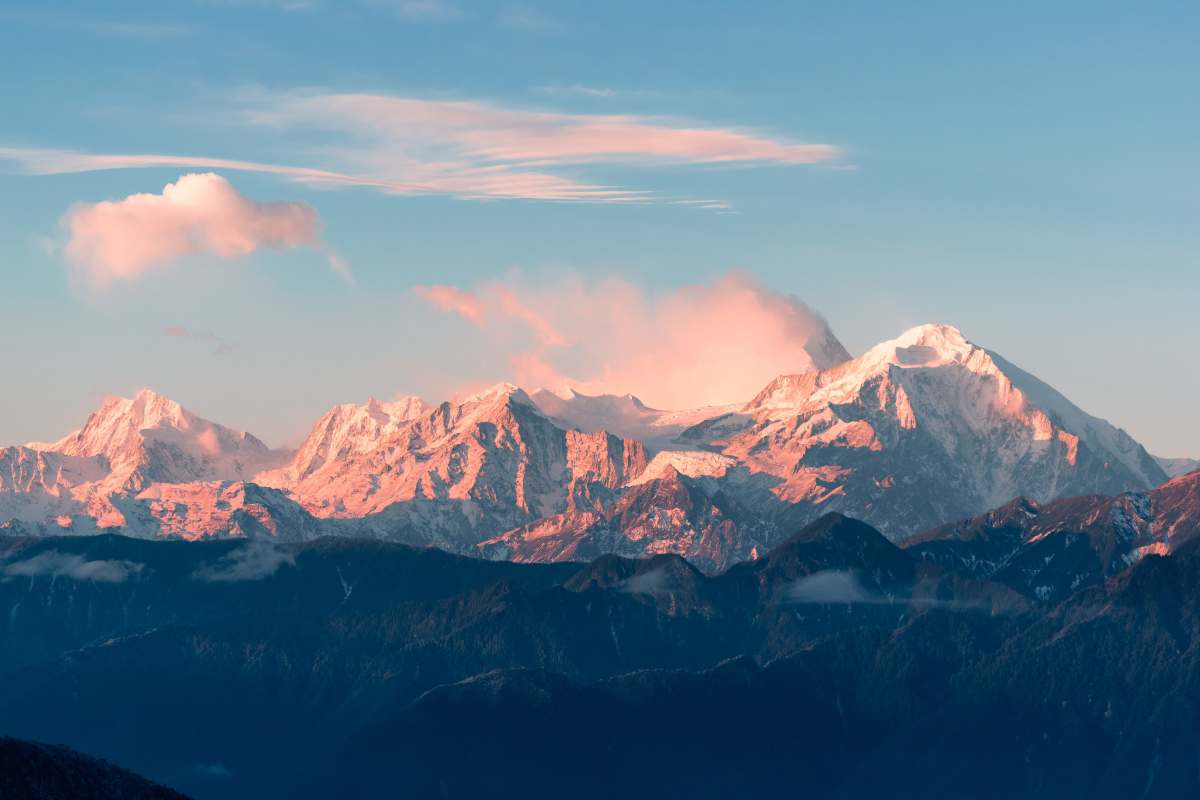 Montagna al tramonto