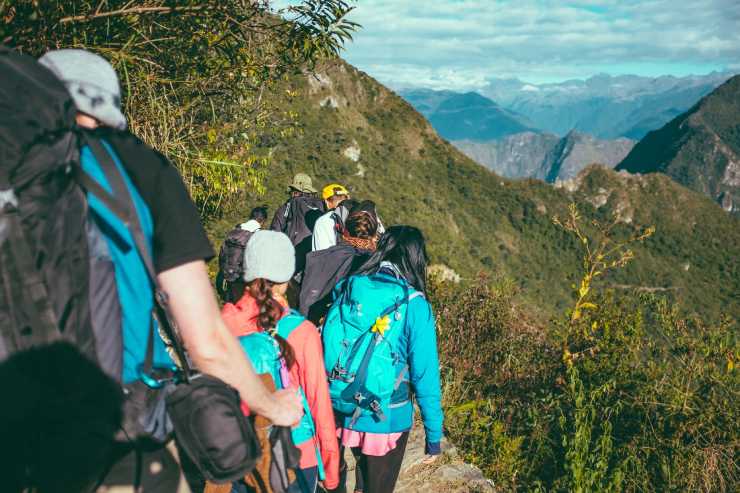 Gente fa trekking