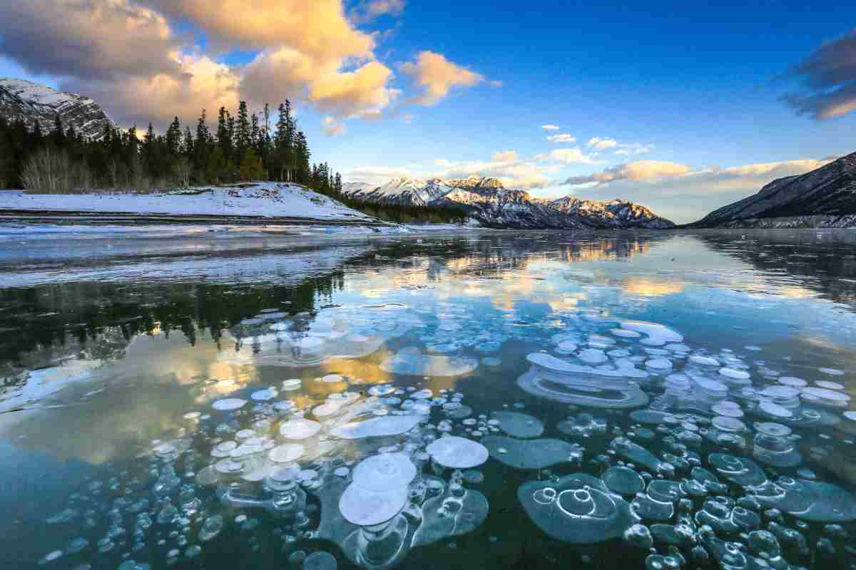 Le bolle di metano del Lake Abraham