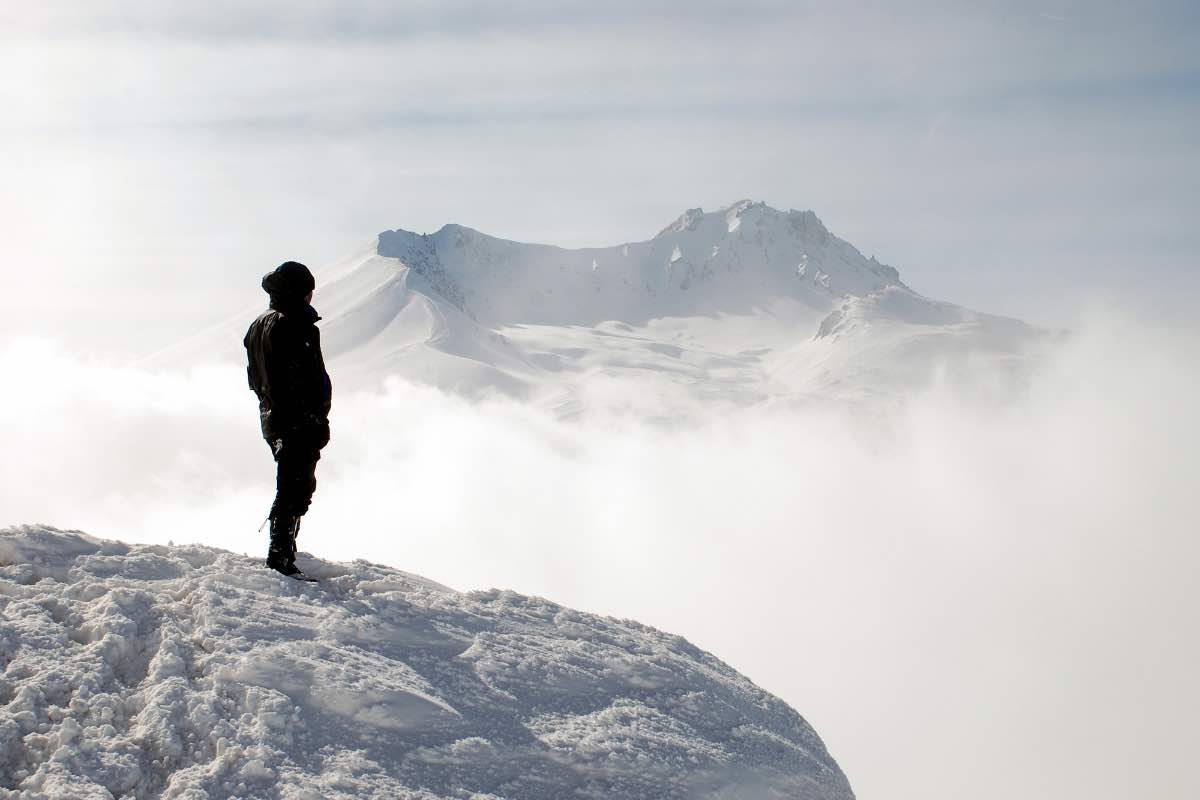 Uomo in montagna