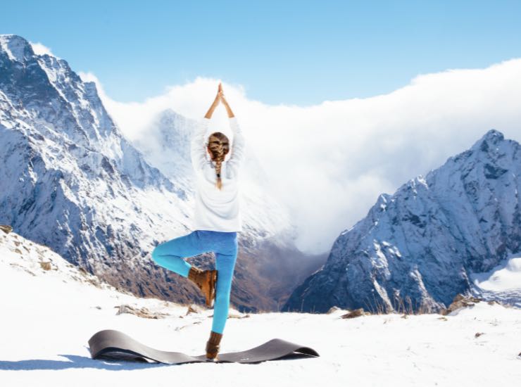 Yoga in montagna