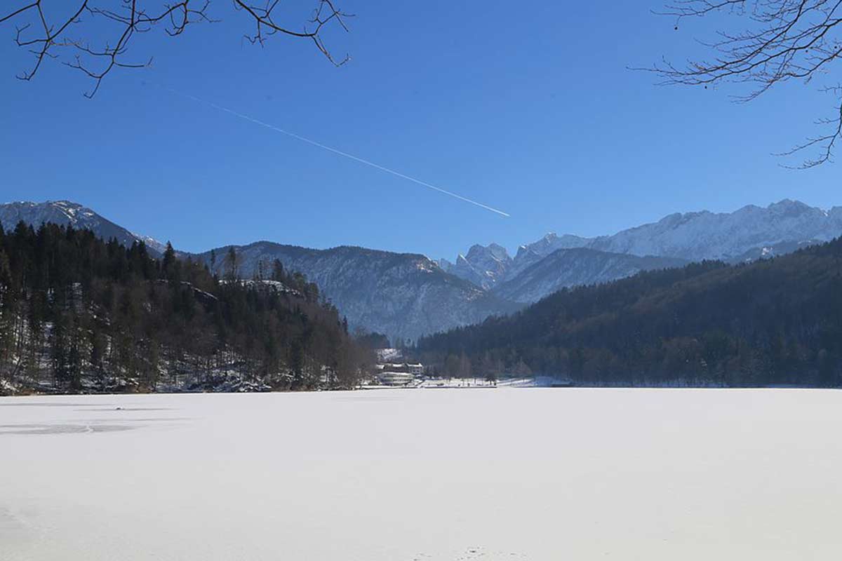 lago di Hechtsee in inverno