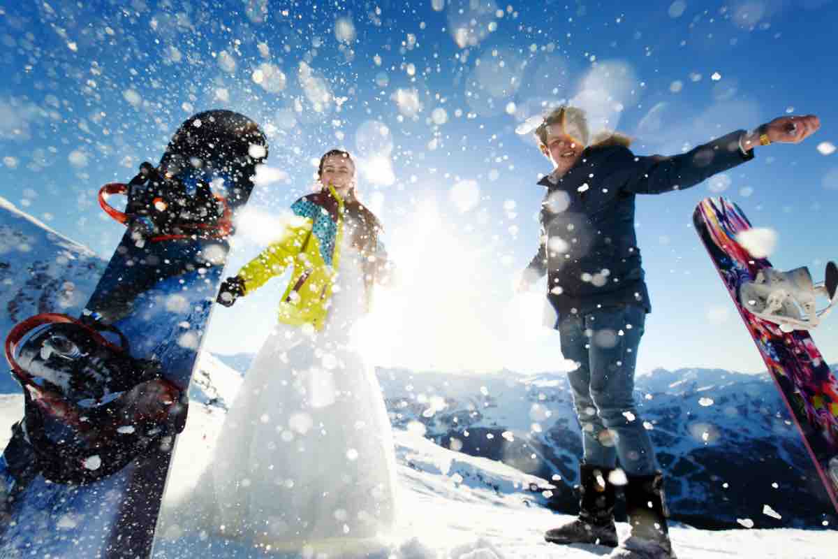 Attività In montagna d'inverno senza sci