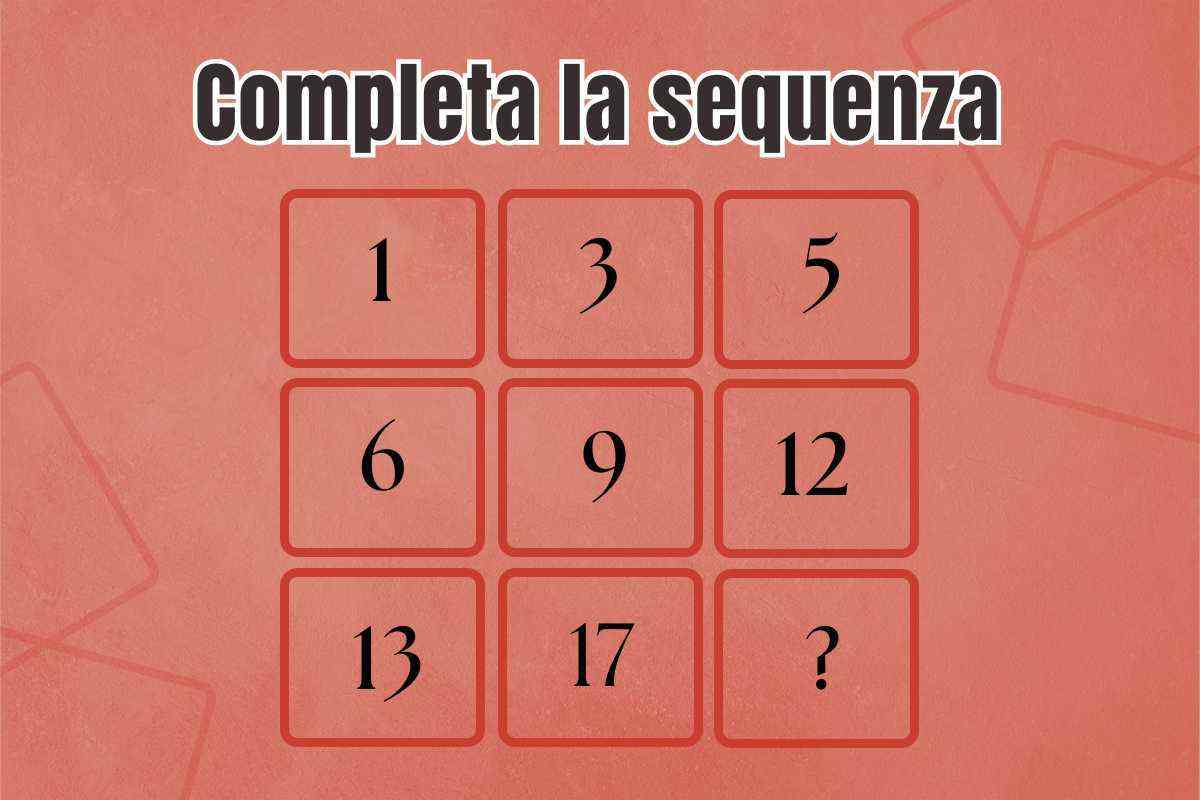 Test per veri cervelloni: riesci ad indovinare il numero mancante? Hai solo 2  minuti per farlo - gentechevainmontagna