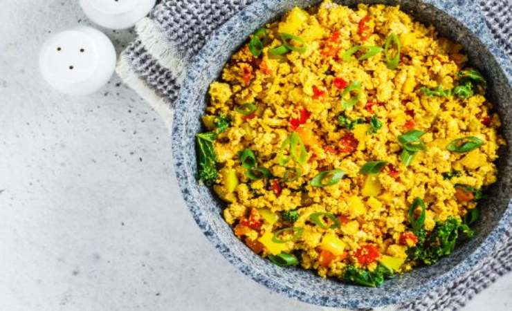 ricetta del tofu scramble