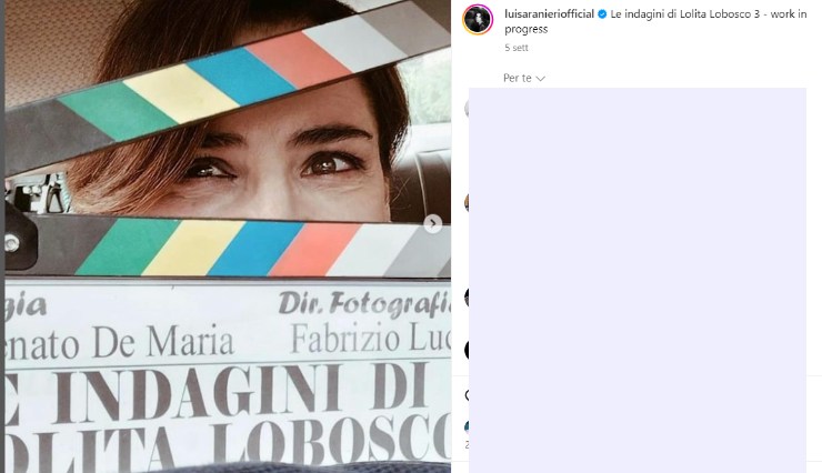 Le informazioni inedite dal set di Lolita lobosco