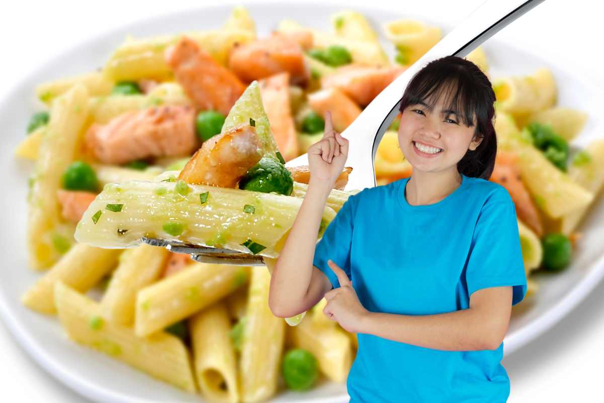 penne salmone finocchietto e arancia