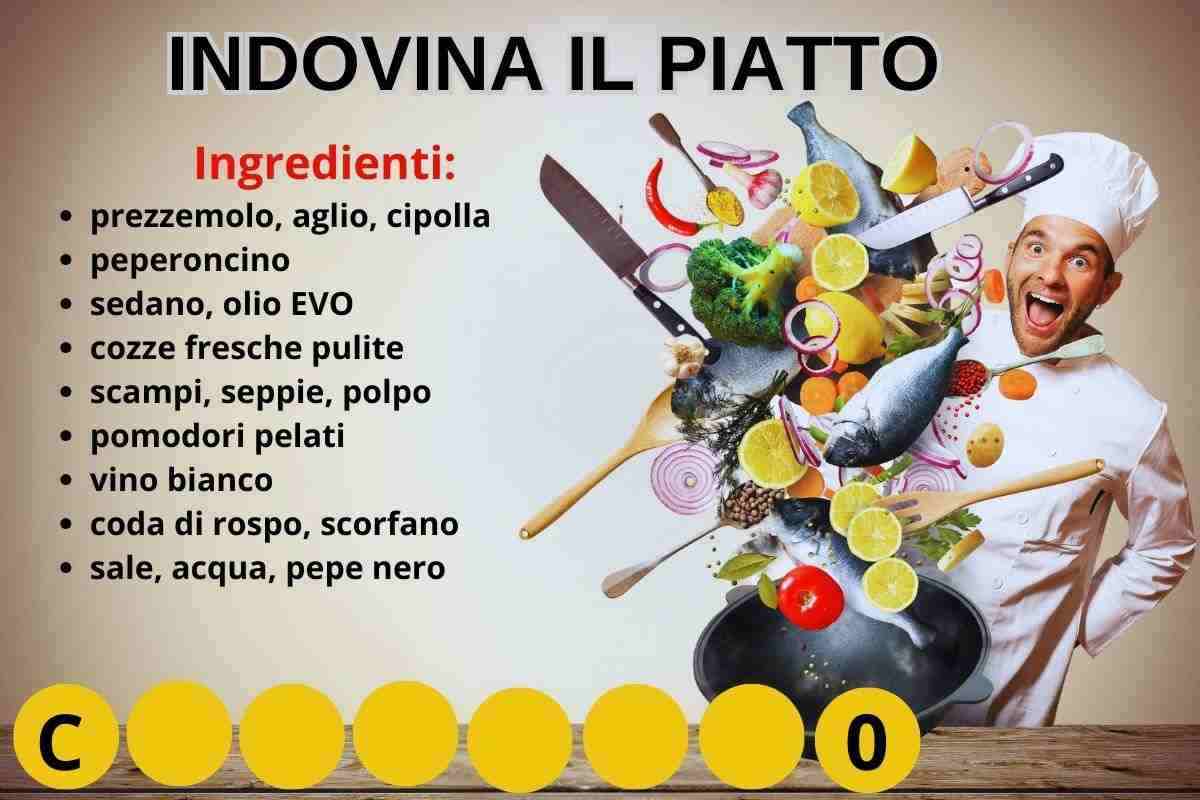 Individua la ricetta misteriosa